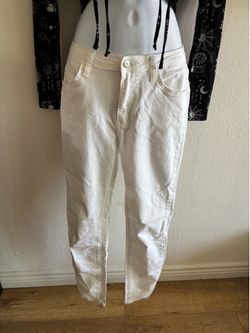 (M) White Skinny Jeans