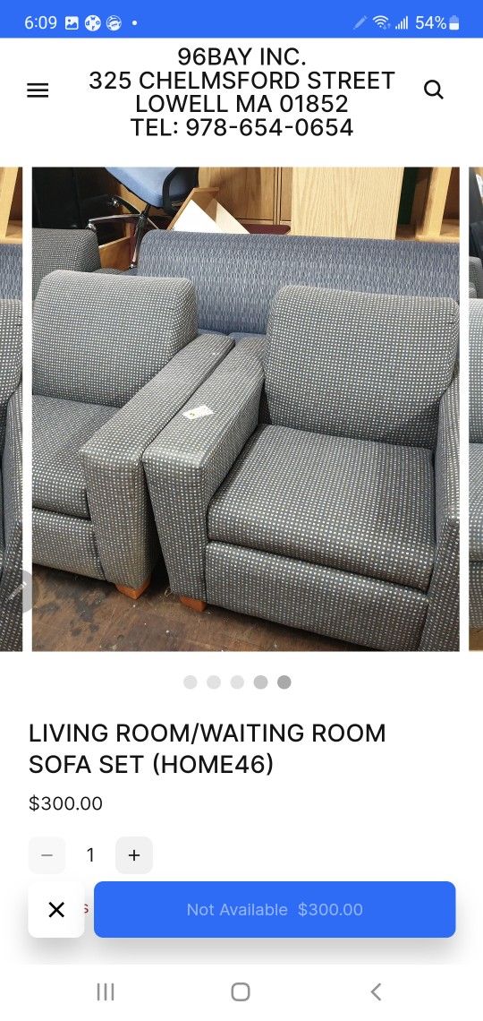 LIVING ROOM/WAITING ROOM SOFA SET (HOME46)