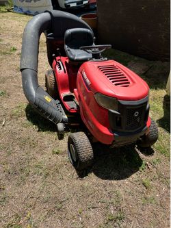 riding mower with bagger