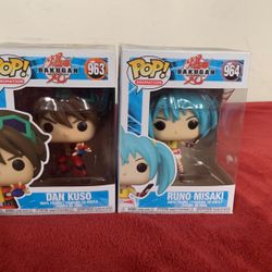 Funko Pop Bakugan Dan Kuso & Runo Misaki 
