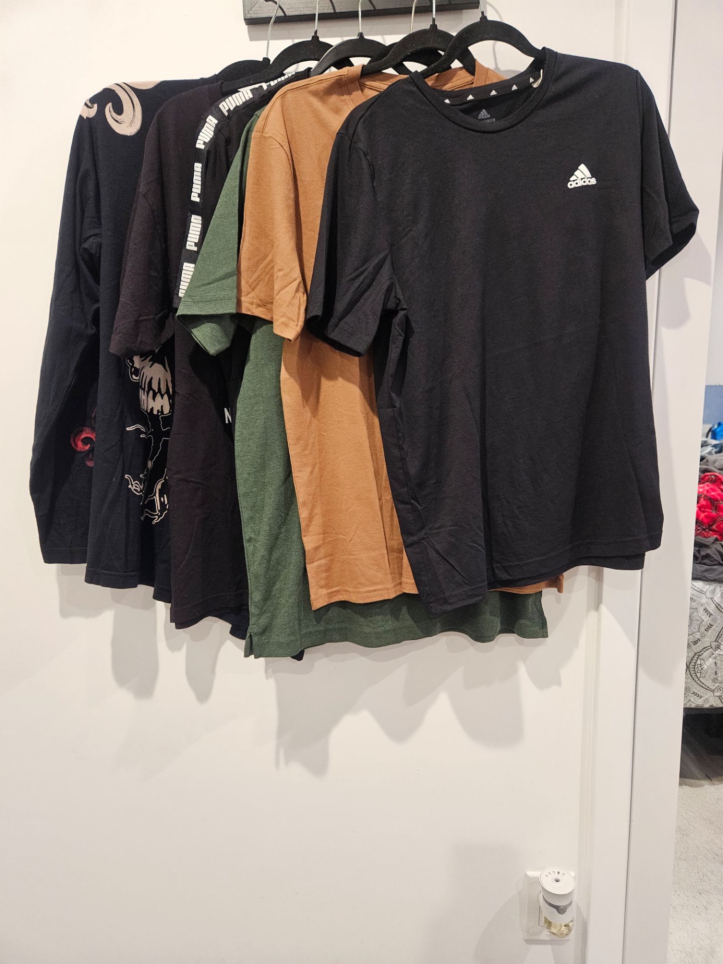 Men’s Size L Shirt Bundle Puma Adidas Rolling Stones Mix New & Used
