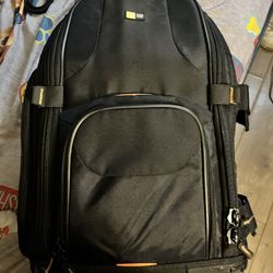 Case Logic SLRC-206 SLR Camera & Laptop Backpack Padded Orange Interior