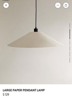 Zara Home paper ceiling pendant