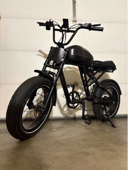NEW 37MPH Electric Bike Blacked-Out Full Suspension • Long Range