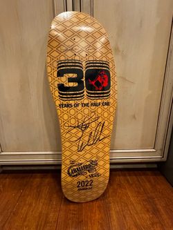 Signed Madrid Caballero x Vans 30 Years Half Cab Skateboard Deck