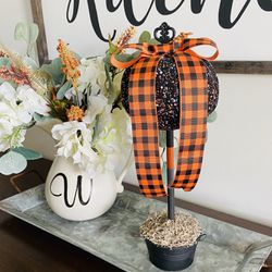 Fall Pumpkin Topiary/ Halloween