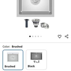 Drop In Sink (18x18) And Faucet 