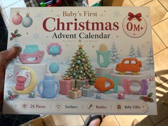 Baby Advent Calendar 2026, 24 Teethers & Rattles for Infants 24 days of teethers, rattles, sensory toys and foot finder socks for Christmas gifting to