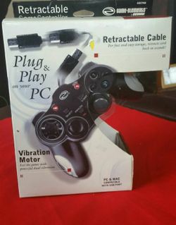 Retractable PC Control Pad/Game Controller/Keyboard, Mouse Emulation