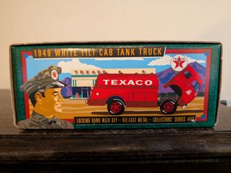 Collectible Texaco 1949 Tilt Cab Tank Truck Die Cast Coin Bank - Everett, WA