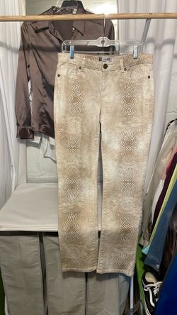 Snake Print Straight Leg Pants size 10