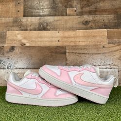 Nike Court Borough Low Recraft Pink-Foam White - Size 3.5Y (DV5456-105)