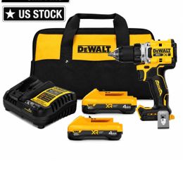 DEWALT DCD801QQ2 20V MAX XR Brushless 1/2" Drill Driver Kit 2 Batteries 4Ah