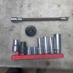 Snap On 6 Inch Extension , Snap On 1/4 Finger Ratchet , Snap On Sockets 
