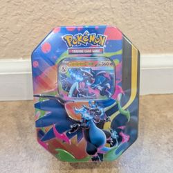 Pokemon Trading Card Game Pokémon TCG: Mega Charizard X Tin 4 Boosters + 1 Foil