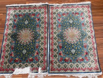 A pair persian Qom 100%silk/brand new