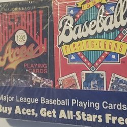 Aces 1992 Major League Baseball And 1991 Baseball Playing Cards