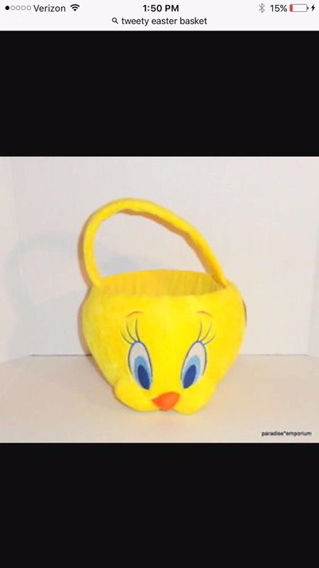 Warner bros looney tunes tweety bird easter basket