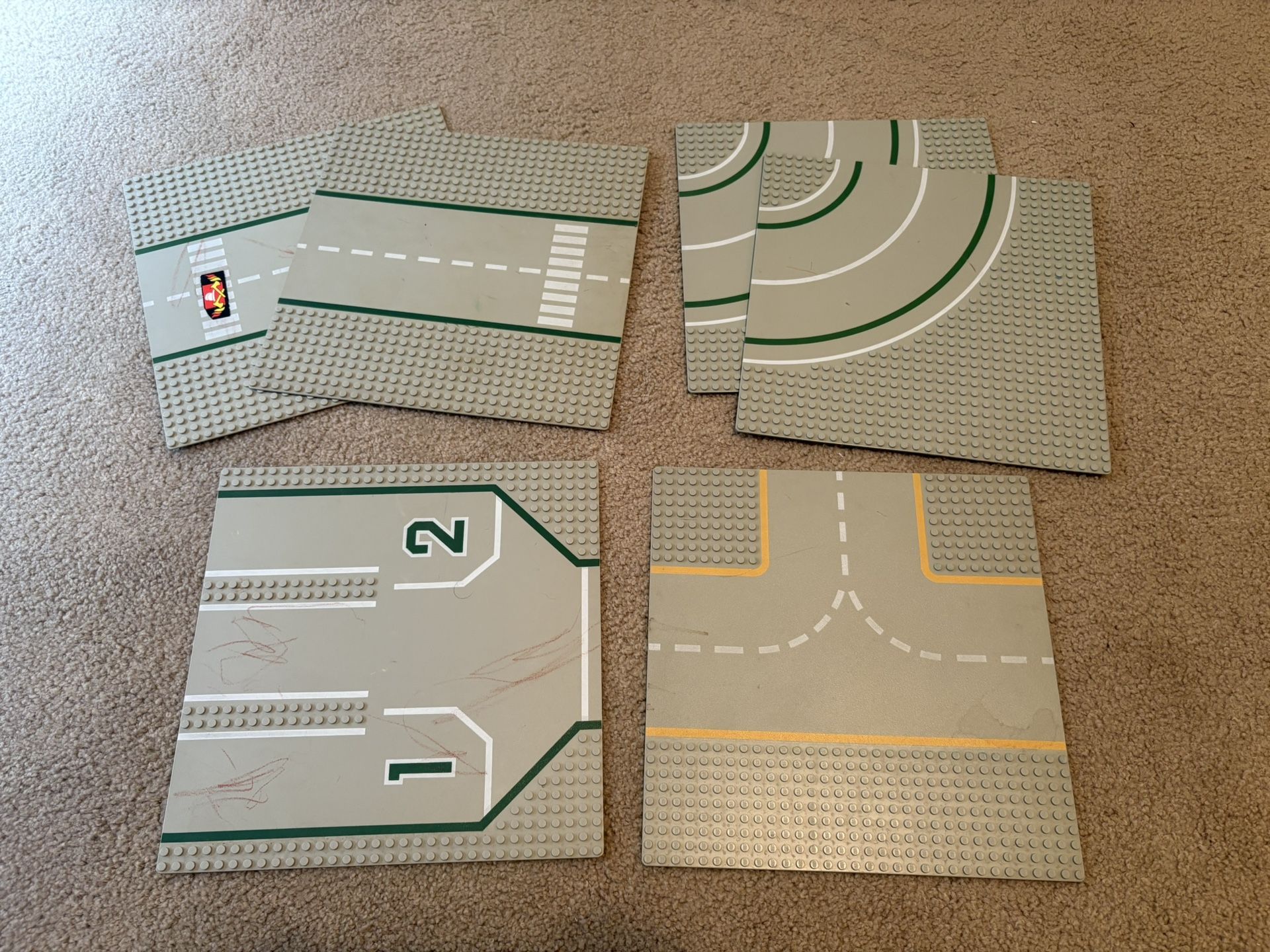 Vintage LEGO Road Baseplates (6)