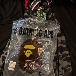 Grey Bape Hoodie 