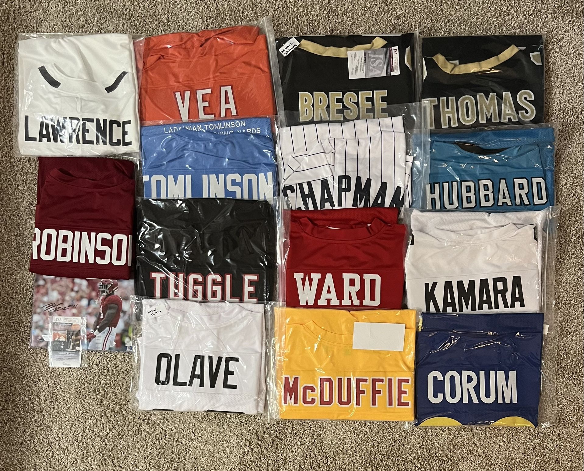 Autographed Jerseys For Sale!!!!!!