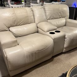 Leather loveseat Recliner