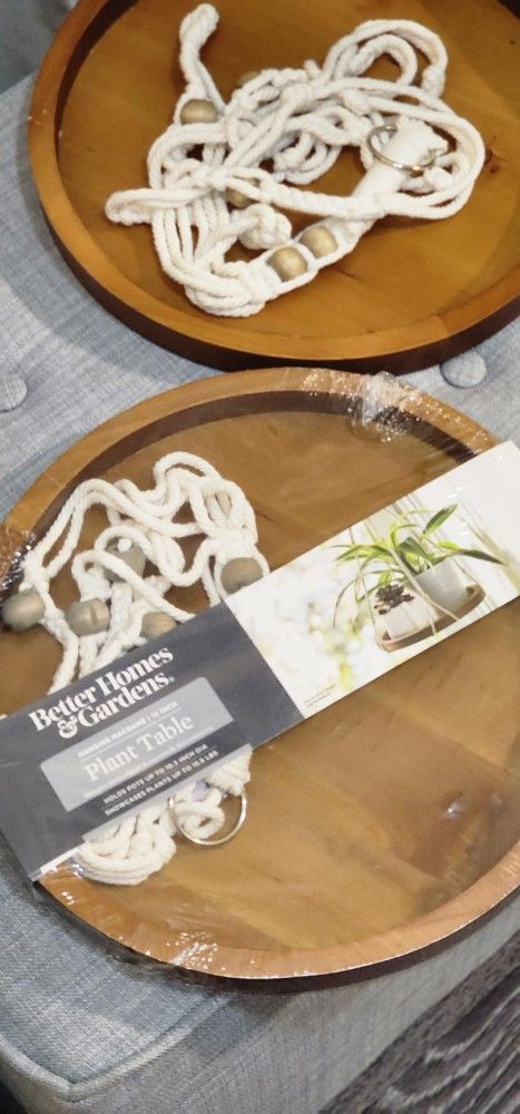 Better homes and gardens hanging Macromae plant tables - ( Pair Of 2)- $18