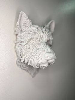 West Highland Terrier Wall-Head | 3D Printed Wall Decor