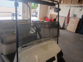 Golf cart windshield