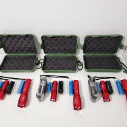 U'King Zoomable LED Flashlights Tactical Torch Light Camping Hiking Fishing ( Red )
