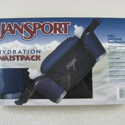 Jansport Hydration Waistpack With Two 22oz Water Bottles-New Sealed


