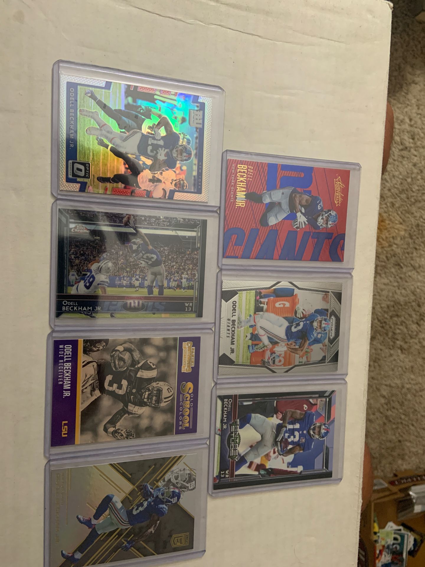 Odell Beckham Jr football cards