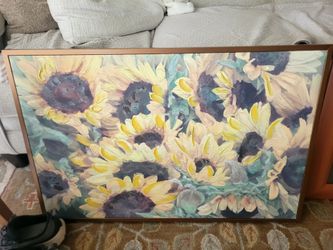 Sunflower painting on canvas