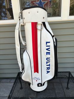Ex cond white ultra lite golf bag