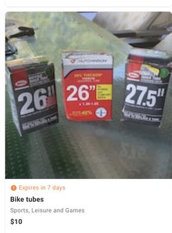 All 3 bike tubes