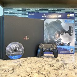 PS4 Pro 4k Complete With Wires And One Controller