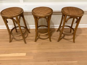 Wooden stools- set of 3