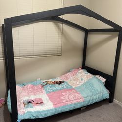 Twin House Bed Frame And Mattress 