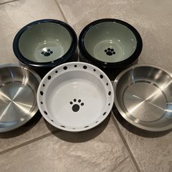 Set Of Cat/Dog Bowls