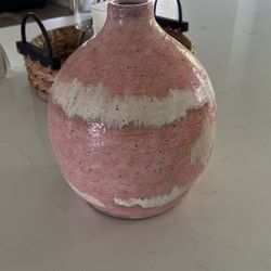 Decorative vase Pink And Cream 