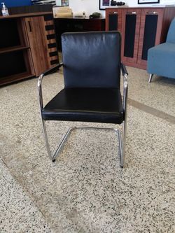 Bene Dexter Black Leather Chairs