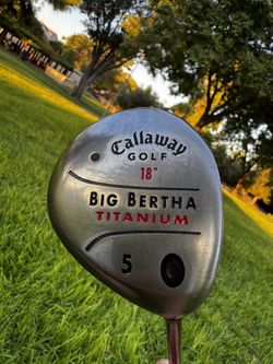 Callaway Big Bertha Titanium 5 Wood 18° – RCH Regular Graphite – $49