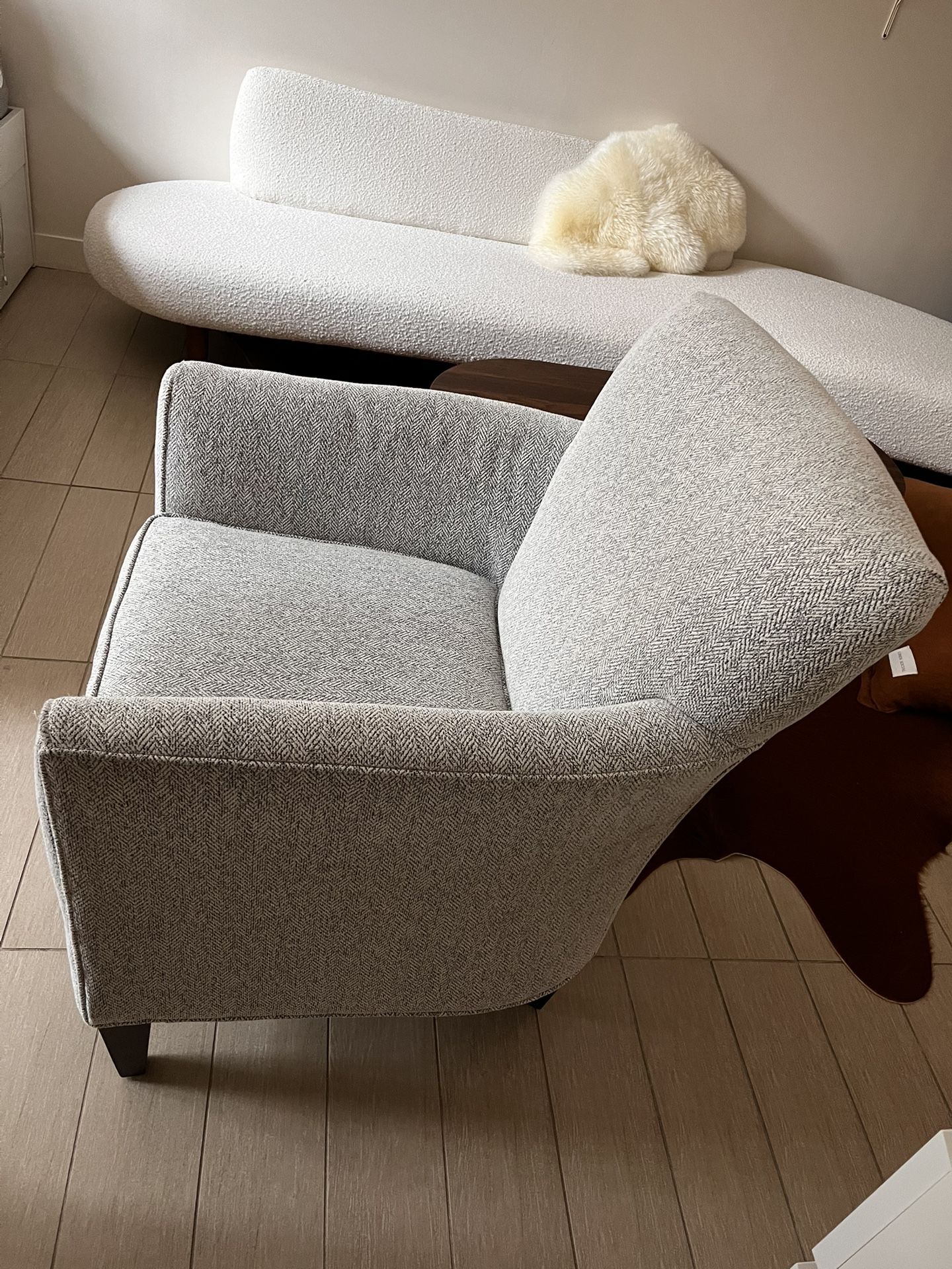 Light Gray Accent Chair