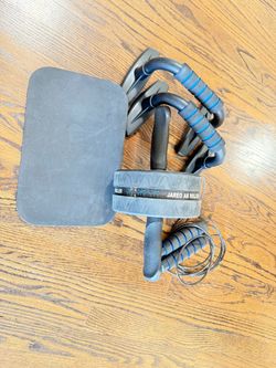 Ab Roller Wheel set with push up bar