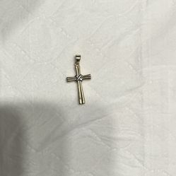 14k Gold Cross Pendant 