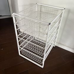 IKEA 4 Drawer Metal Closet Storage