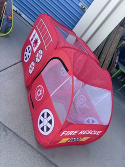Fire Truck Pop-Up Tent