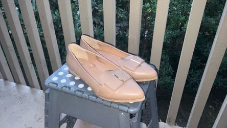 Women’s Taupe Pointed-Toe Flats – Size 8.5