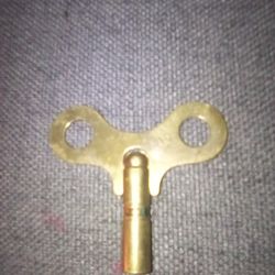 Antique Brass Clock Winding Key