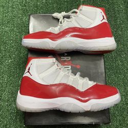 Jordan Cherry 11s size 9.5 USED But Clean